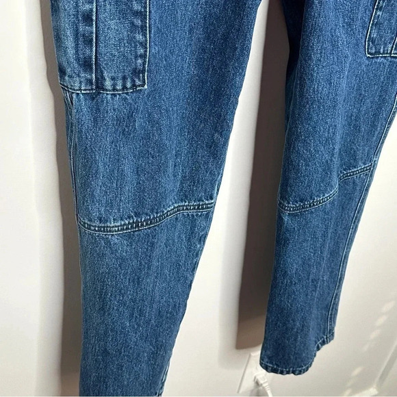 We Wore What Utility Jeans Size 30 in Broome Cotton High‎ Rise Pockets Great - Picture 9 of 13